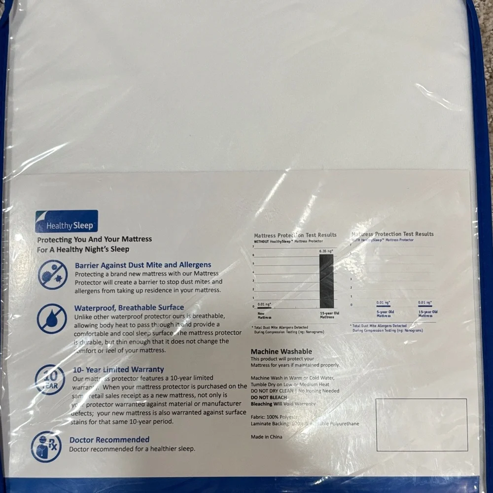 Supreme Mattress Protector - White queen